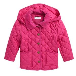 Ralph Lauren Baby Girls Quilted Water‎ Repellent Barn Jacket SIZE 9 MONTH